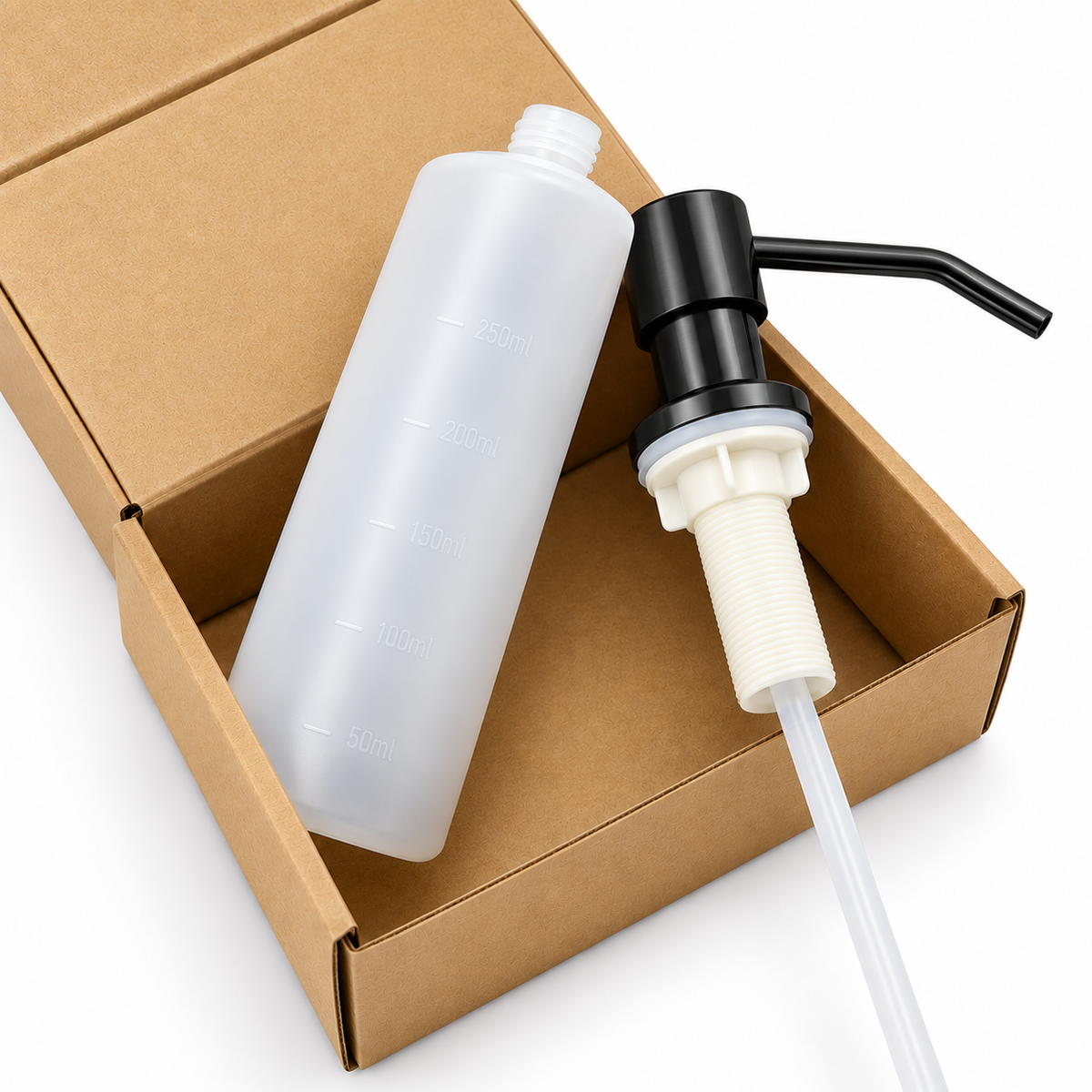 Refillable soap dispenser 300 ml - matte black