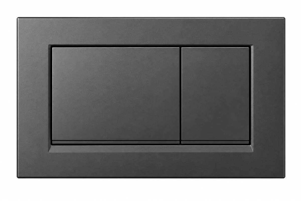 Profielenloods - Control panel Gun metal - Suitable for Geberit UP320 and UP720 - Square
