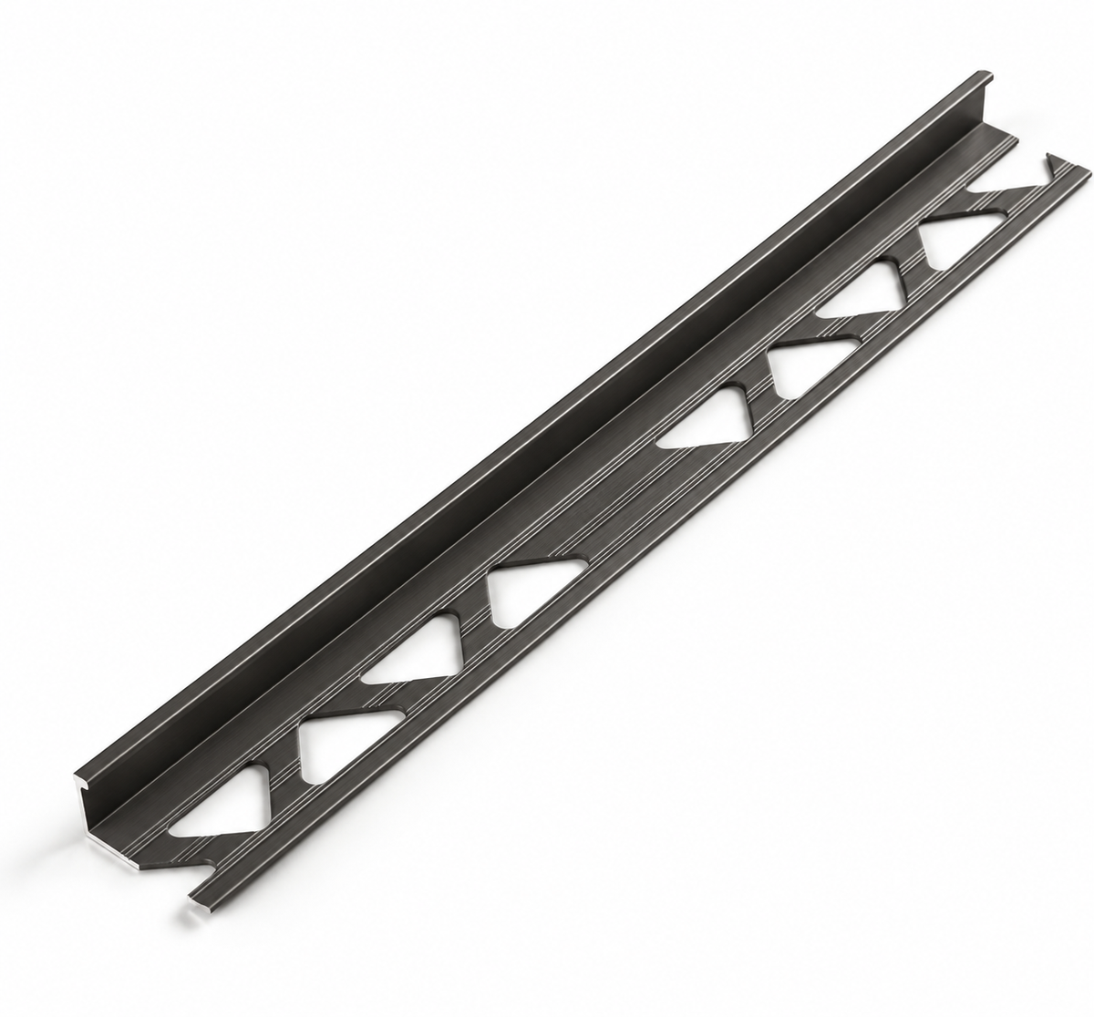 Profielenloods - Aluminium Tegelprofiel - Gunmetal - 8 mm - 1 meter