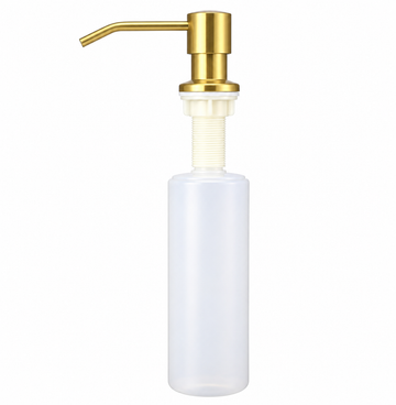 Seifenspender 300 ml, 360 Grad drehbar, gebürstetes Gold