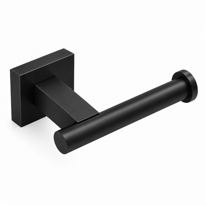 Profielenloods.nl – WC-rolhouder Mat Zwart – Wandmontage met Schroef