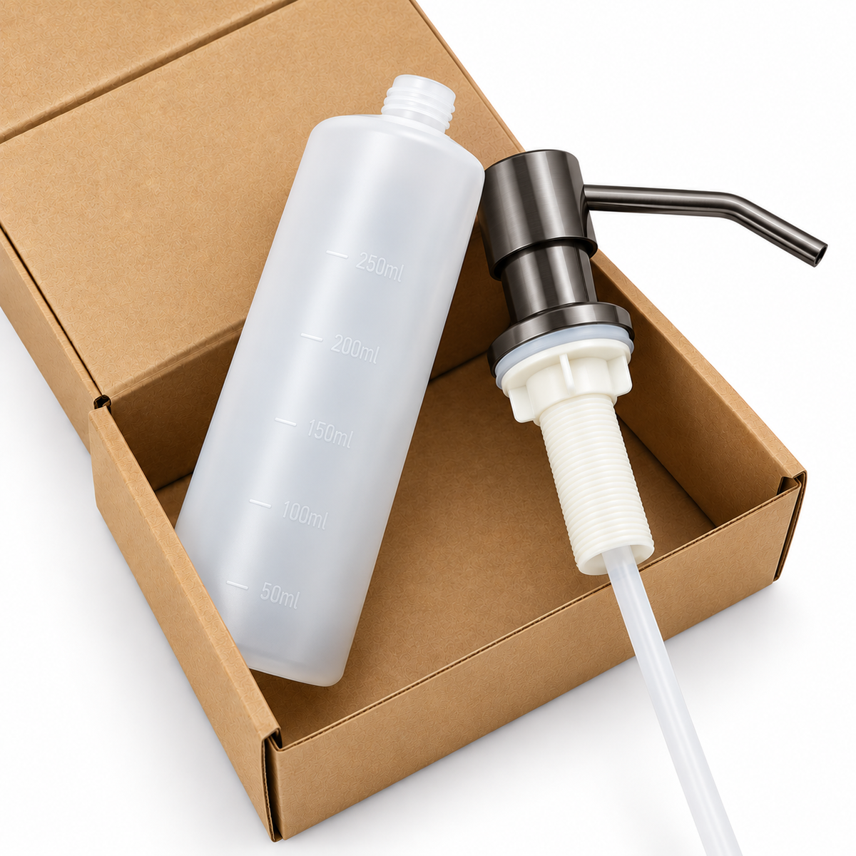 Gunmetal soap dispenser 300 ml - refillable